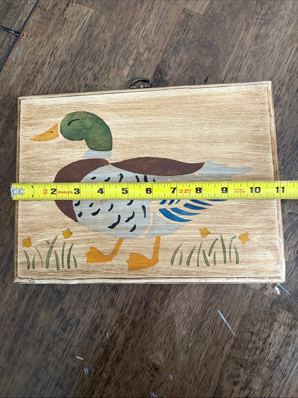 Hand-Painted Mallard Duck Wooden Wall Decor